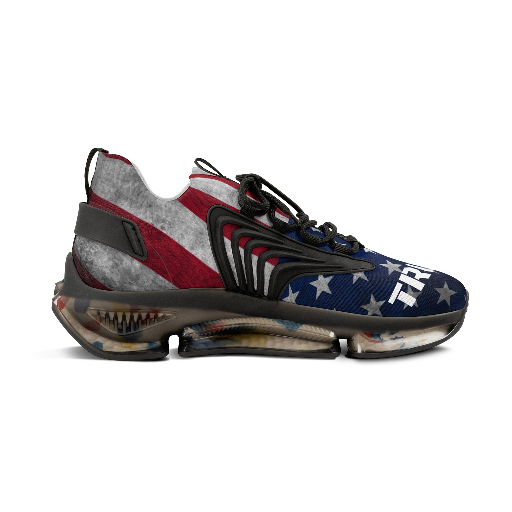 Trump American Flag Red White and Blue MAGA Men's Mesh Sneakers Shoes