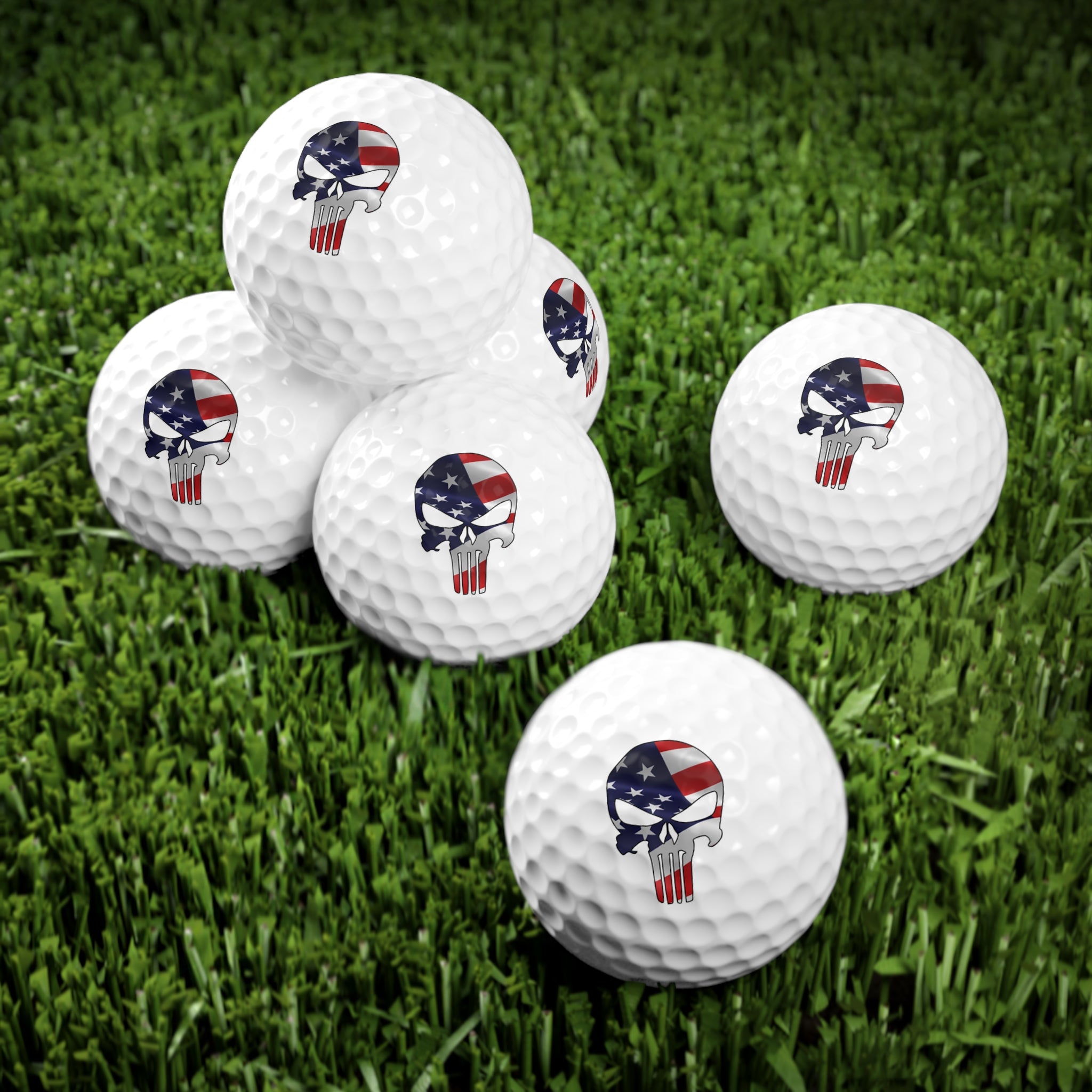 American Flag Punisher - Golf Balls (6pcs)
