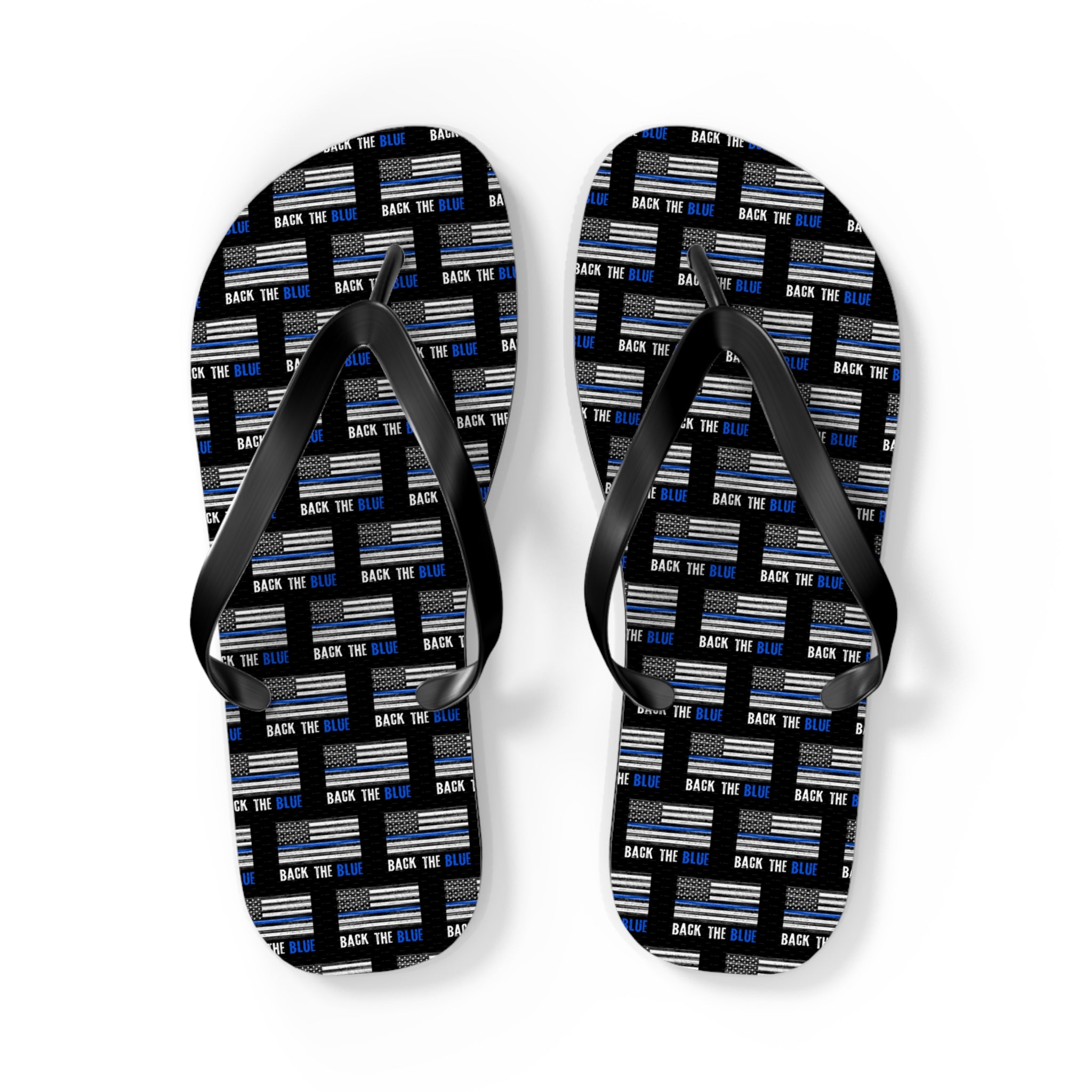 Back the Blue Flip Flops