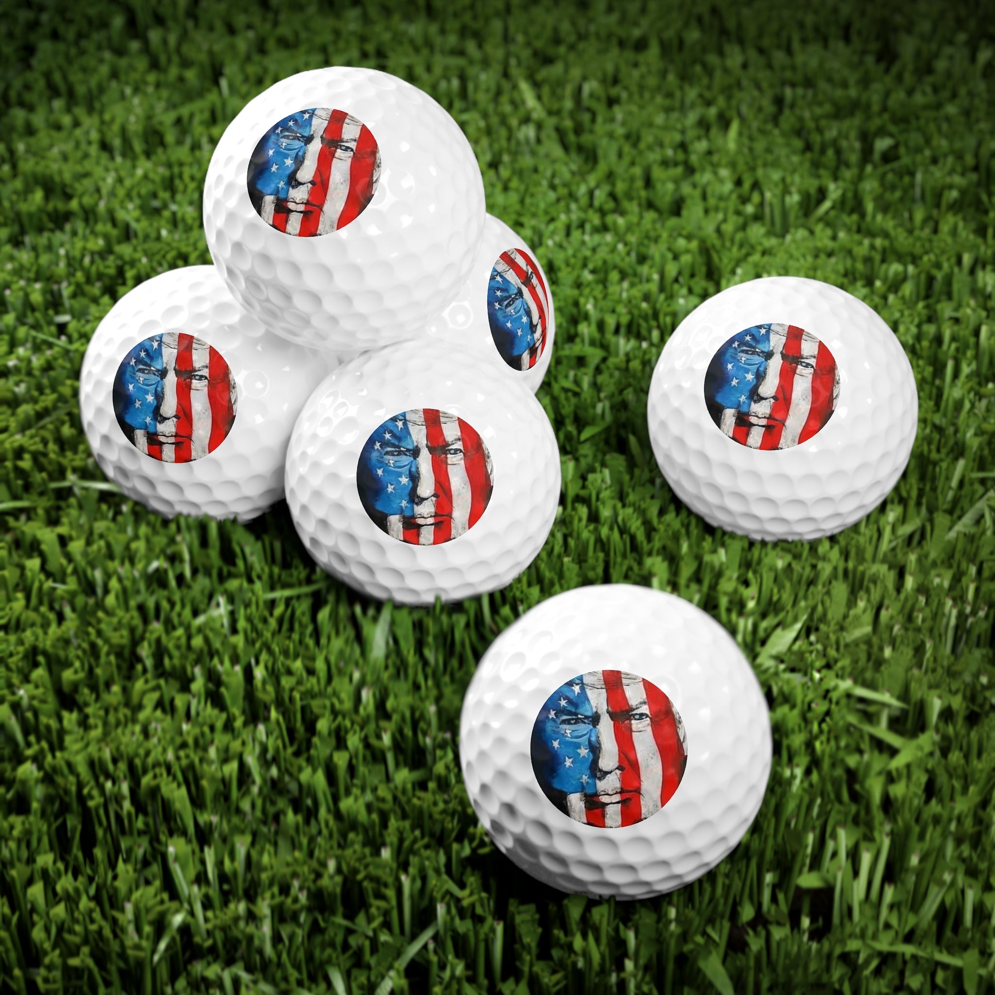 Trump American Flag - Golf Balls (6pcs)