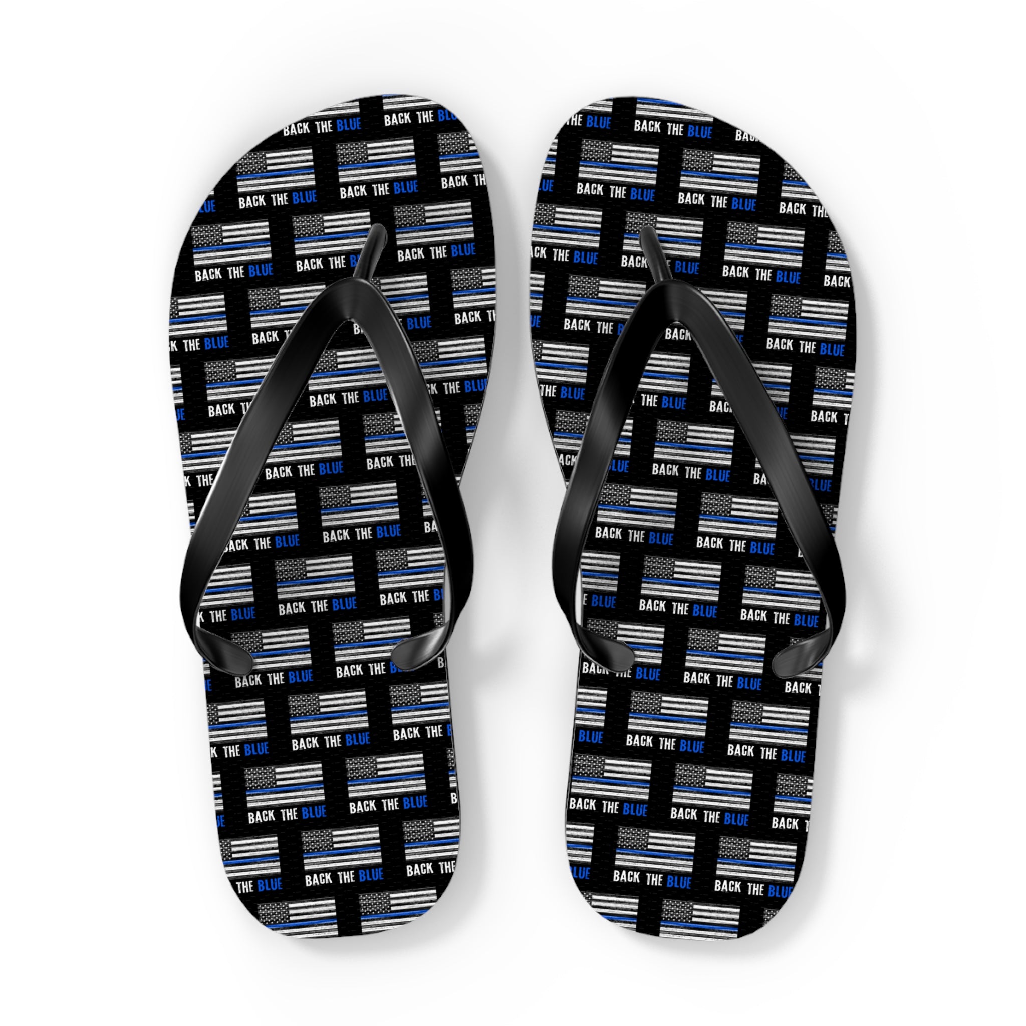 Back the Blue Flip Flops
