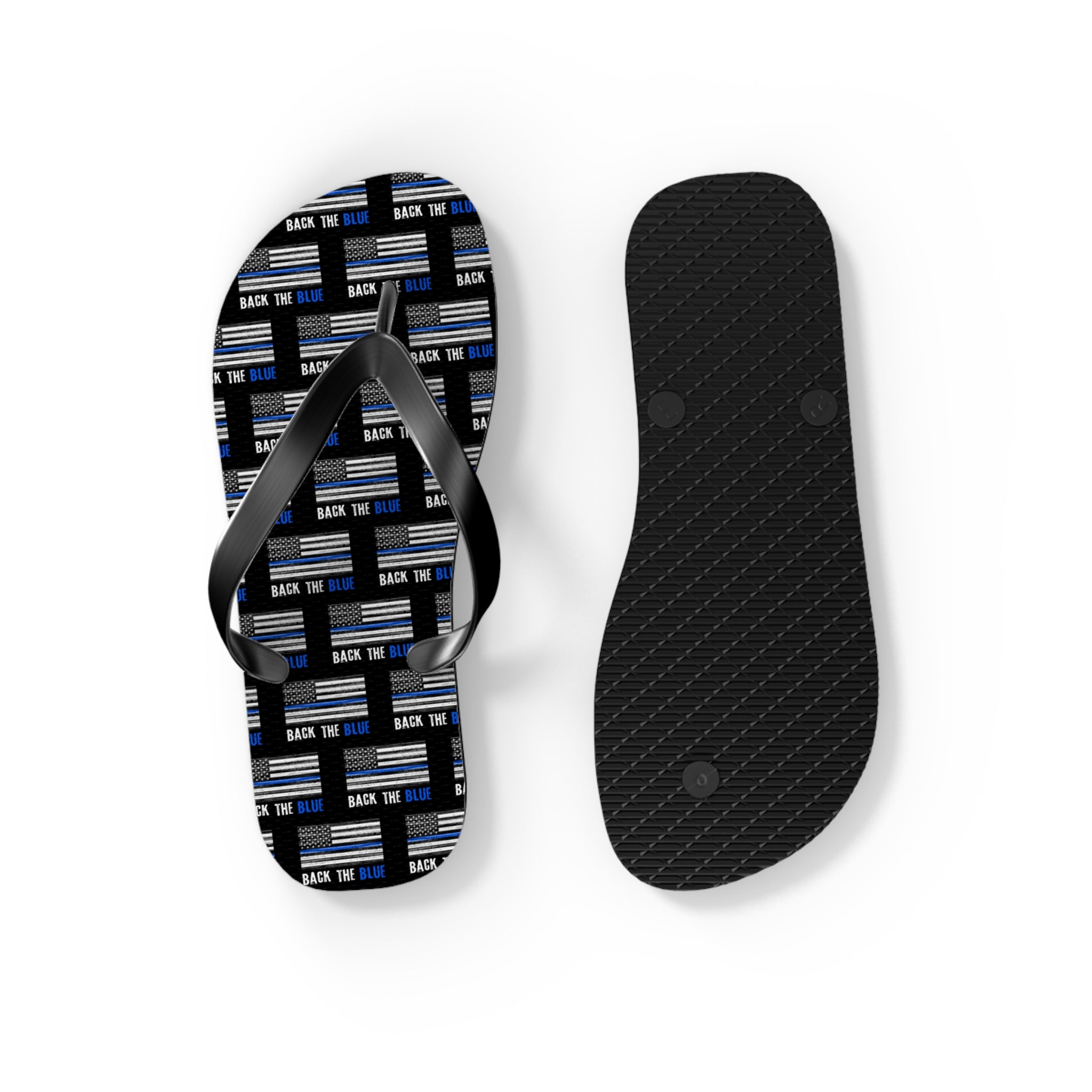 Back the Blue Flip Flops